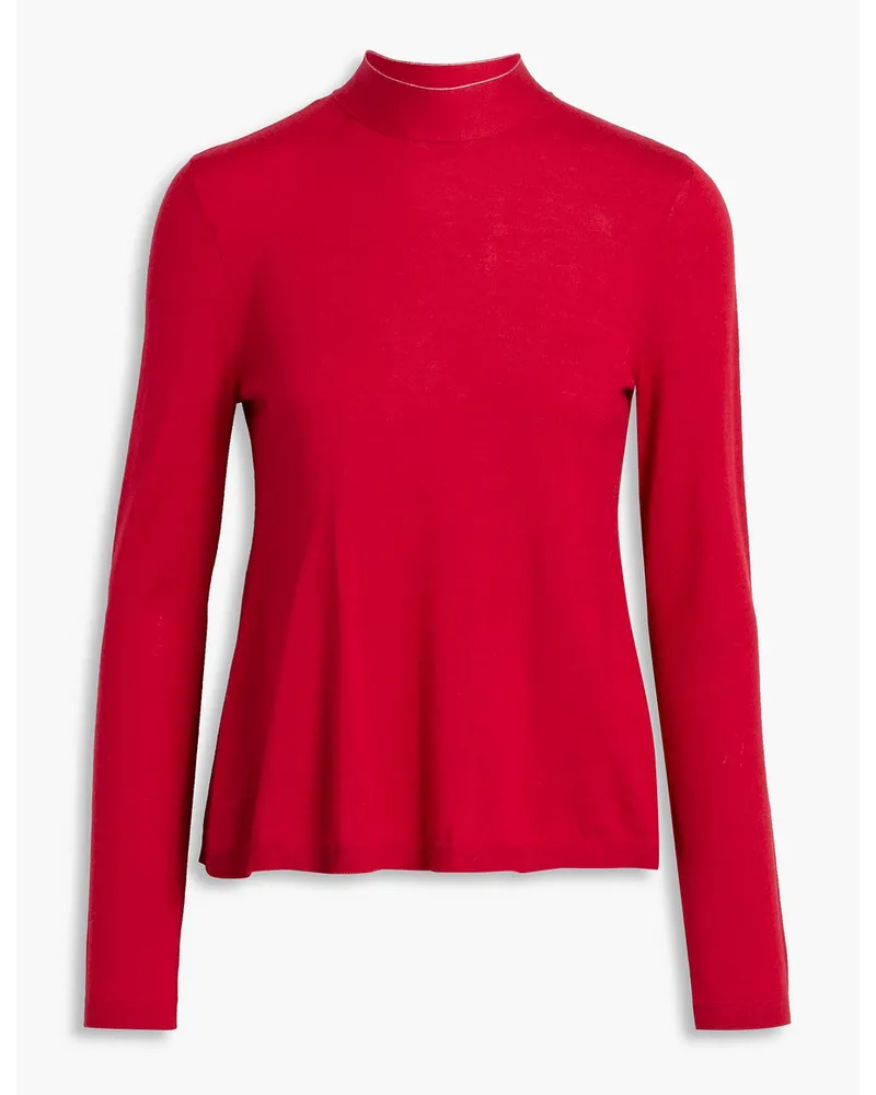 RED Valentino REDValentinoRollkragenpullover aus einer Mischung aus Wolle, Seide und Kaschmir Rot