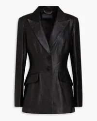 Alberta Ferretti Blazer aus Leder Schwarz