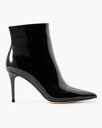 Gianvito Rossi Vernice 85 Ankle Boots aus Lackleder Schwarz