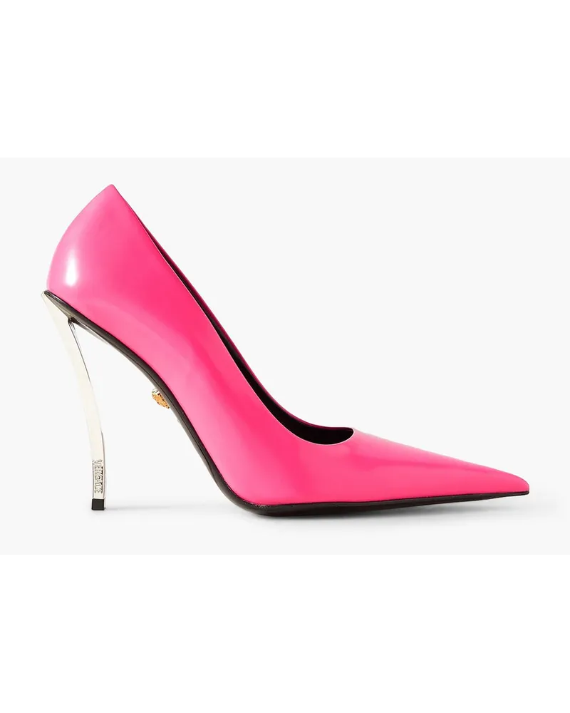 Versace Pin-Point Pumps aus Lackleder Pink