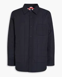 Thom Browne Overshirt aus gestepptem Shell Blau