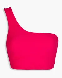 BONDI BORN Ollie asymmetrisches Bikini-Oberteil Pink