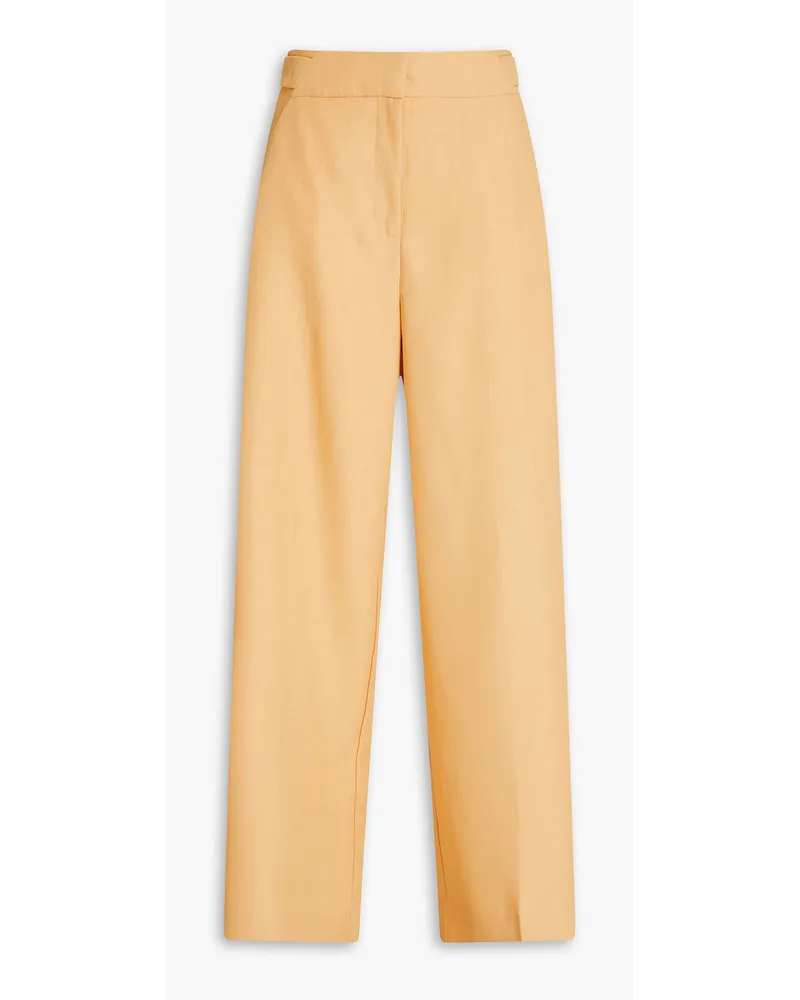 Holzweiler Twill wide-leg pants Orange