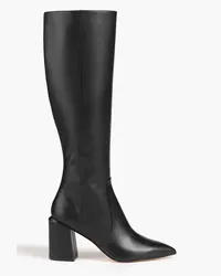 Stuart Weitzman Avenue 85 kniehohe Stiefel aus Leder Schwarz