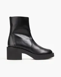 Stuart Weitzman Ankle Boots aus Leder Schwarz