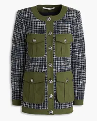 Veronica Beard Fielding cotton-blend tweed jacket Grün