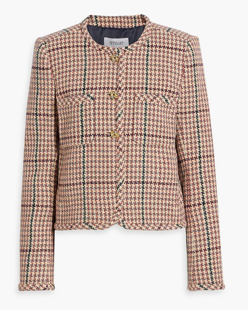 Derek Lam Emilia Jacke aus Tweed aus einer Baumwollmischung Neutral