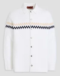 Missoni Overshirt aus Jacquard-Strick Weiß