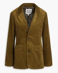 Alex Mill Amel Blazer aus Baumwollcord Grün