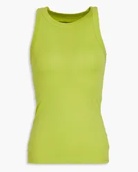 Enza Costa Tanktop aus Pima-Baumwoll-Jersey Grün