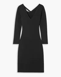 Stella McCartney Midikleid aus Stretch-Strick Schwarz