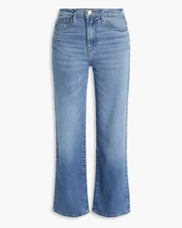 Frame Denim Le Jane hoch sitzende Jeans mit geradem Bein Blau