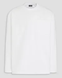 Jacquemus Bricciola T-Shirt aus wattiertem Baumwoll-Jersey Weiß