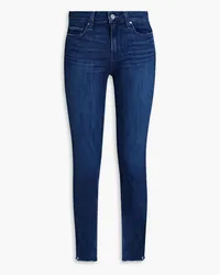 Paige Verdugo halbhohe Skinny Jeans Blau