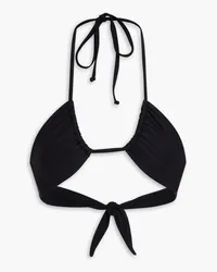 Mara Hoffman Yayi Neckholder-Bikini-Oberteil Schwarz