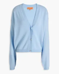 Stine Goya Emmaly Cardigan aus einer Woll-Seidenmischung Blau