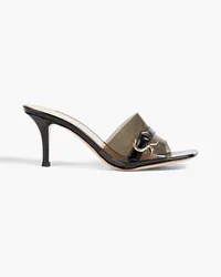 Gianvito Rossi Essen Mules aus TPU Schwarz