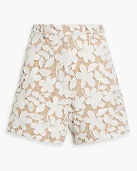 Oscar de la Renta Shorts aus Guipure-Spitze Weiß