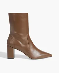 Stuart Weitzman Renegade Ankle Boots aus Leder Braun