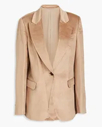 Brunello Cucinelli Blazer aus Samt Braun