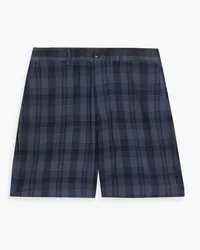 Alex Mill Karierte Shorts aus Baumwolle Blau