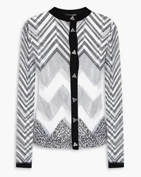 Missoni Verzierter Cardigan aus Tüll Schwarz