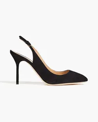 Sergio Rossi Chichi Slingback-Pumps aus Veloursleder Schwarz