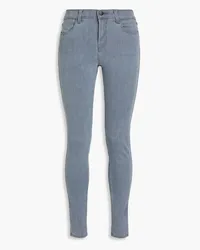 J Brand Hoch sitzende Skinny Jeans Blau