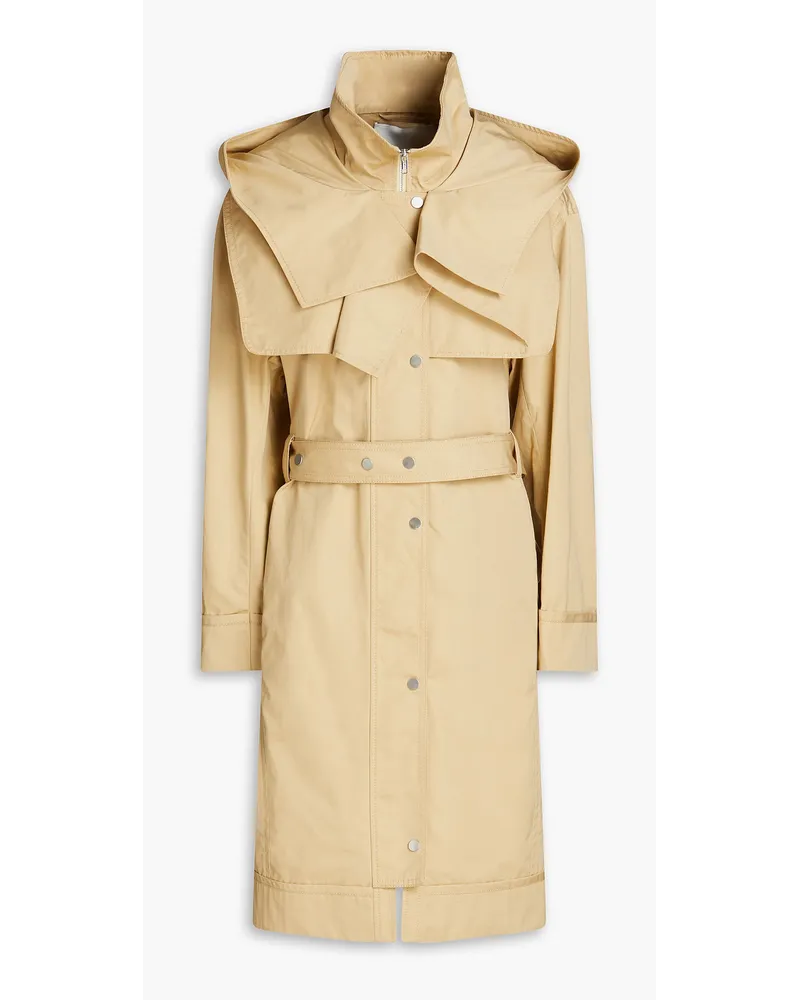 3.1 phillip lim Trenchcoat aus Baumwolle mit Kapuze Neutral