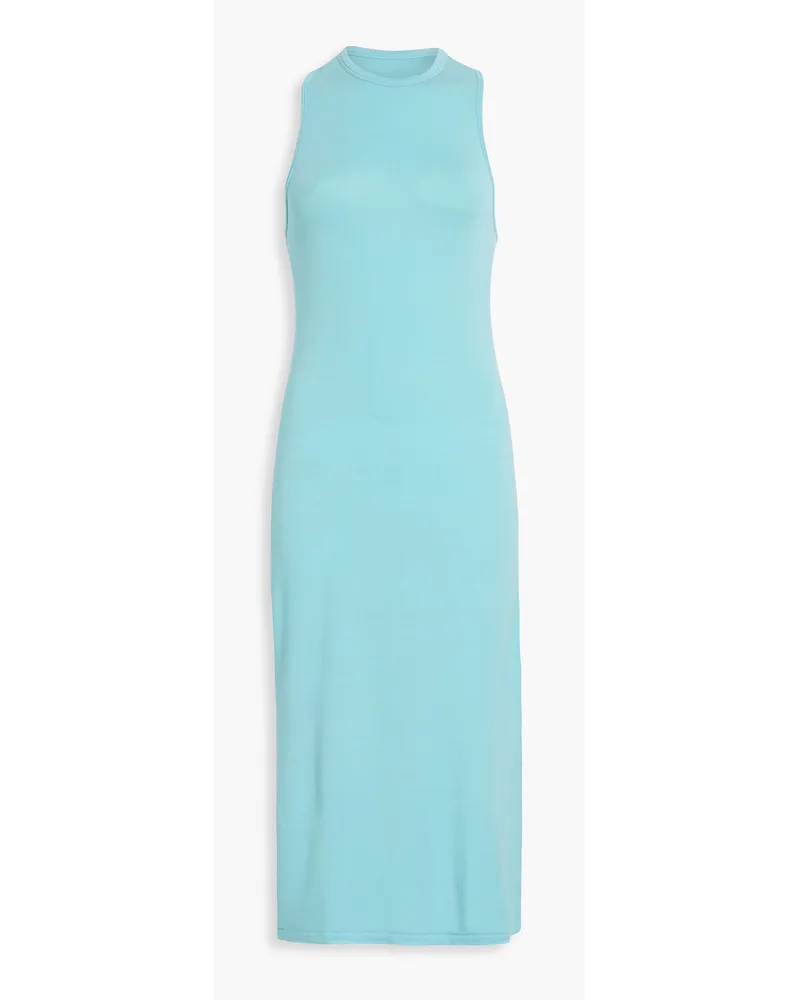 Rag & Bone Sydney Midikleid aus Jersey aus Stretch-Modal Blau