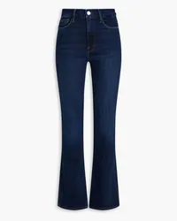 Frame Denim Halbhohe Bootcut-Jeans Blau