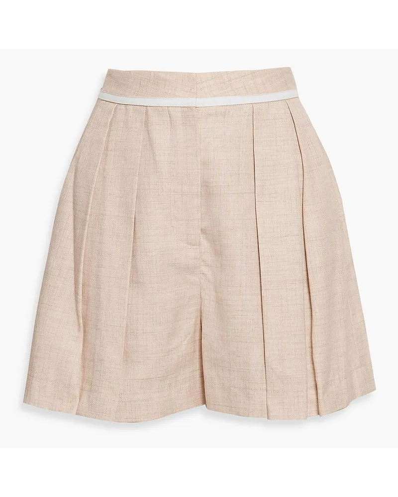 Stella McCartney Shorts aus Twill mit Falten Weiß