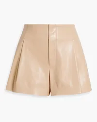 Alice + Olivia Alice OliviaSteffie Shorts aus Kunstleder mit Falten Neutral