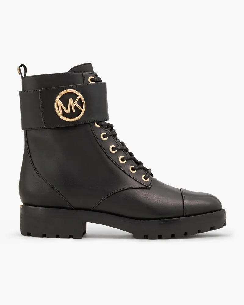Michael Kors Tatum 1 Combat Boots aus Leder Schwarz