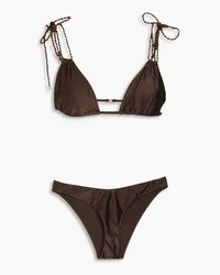 Zimmermann Triangel-Bikini Braun