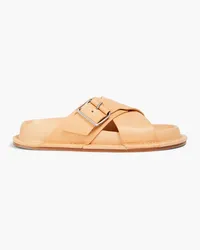 Jil Sander Buckled leather sandals Neutral