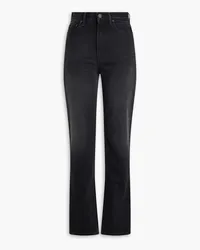 Acne Studios Hoch sitzende Jeans mit geradem Bein Schwarz