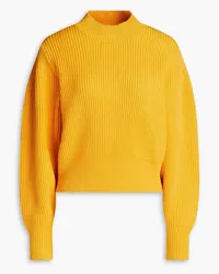 LVIR Gerippter Pullover aus einer Baumwollmischung Orange