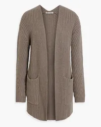 Autumn Cashmere Cardigan aus Rippstrick Neutral