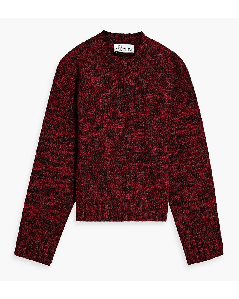 RED Valentino REDValentinoMelierter Strickpullover Rot