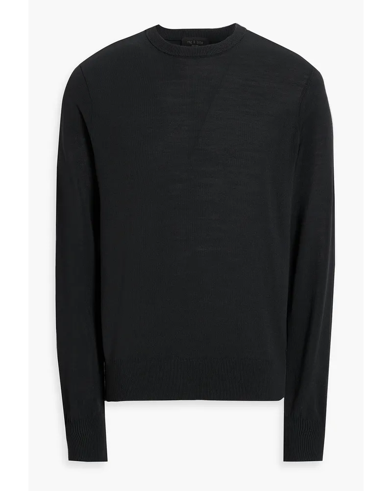 Rag & Bone Nolan Pullover aus einer Baumwollmischung Schwarz