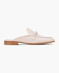 Gianvito Rossi Belem Slippers aus Leder Pink