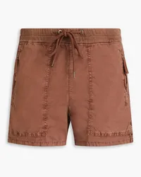 James Perse Shorts aus Stretch-Baumwollpopeline Braun