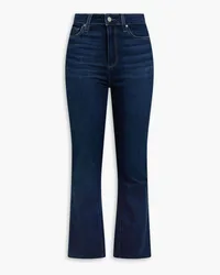 Paige Claudine hoch sitzende Bootcut-Jeans Blau