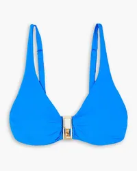 Melissa Odabash Bel Air Bikini-Oberteil mit Bügeln und Verzierung Blau