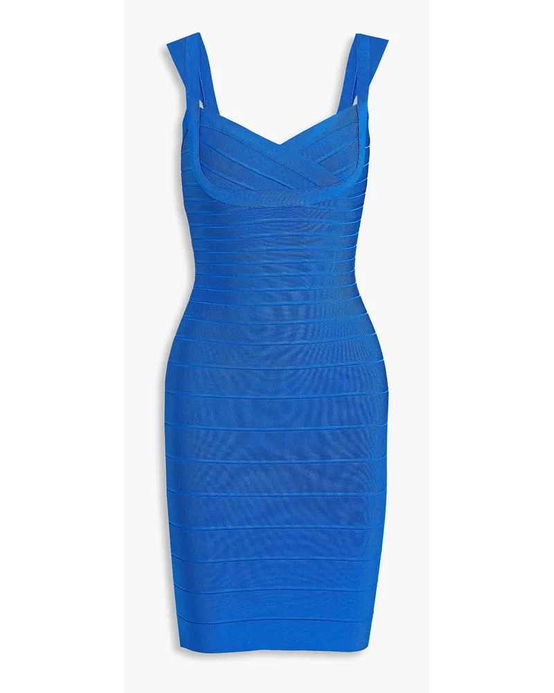 Hervé Léger Minikleid aus Bandage Blau