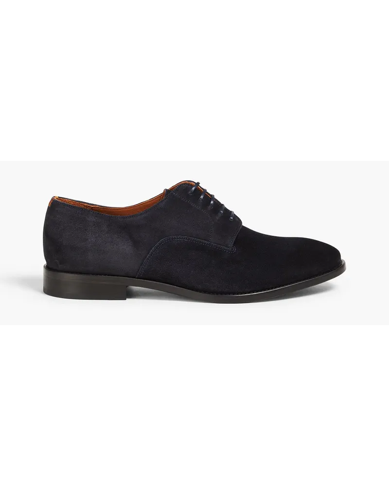 Paul Smith Derbys aus Veloursleder Blau