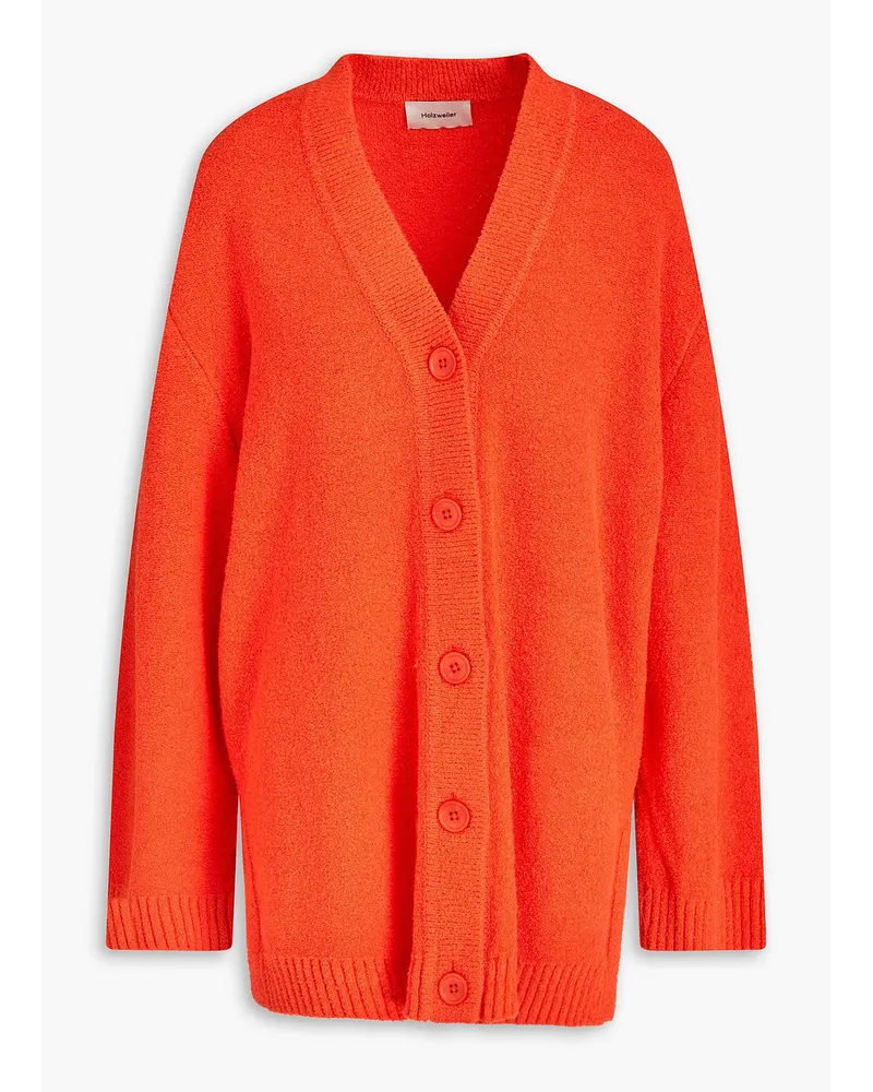 Holzweiler Cardigan aus Frottee aus einer Baumwollmischung Orange