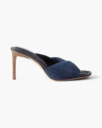 Jacquemus Bagnu Mules aus Denim Blau