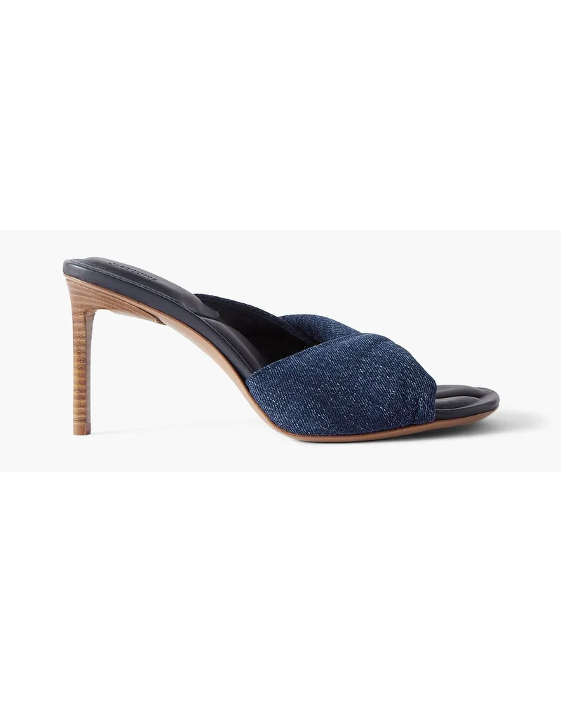 Jacquemus Bagnu Mules aus Denim Blau